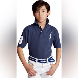 Polo by Ralph Lauren Kids Blue Polo with White Logo